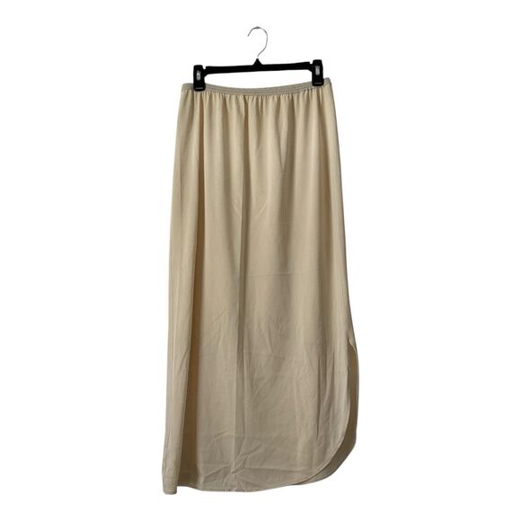 Vtg Nylon Half Slip Henson Kicknick 35” Long Side Curved Slit Women’s L - Picture 1 of 8